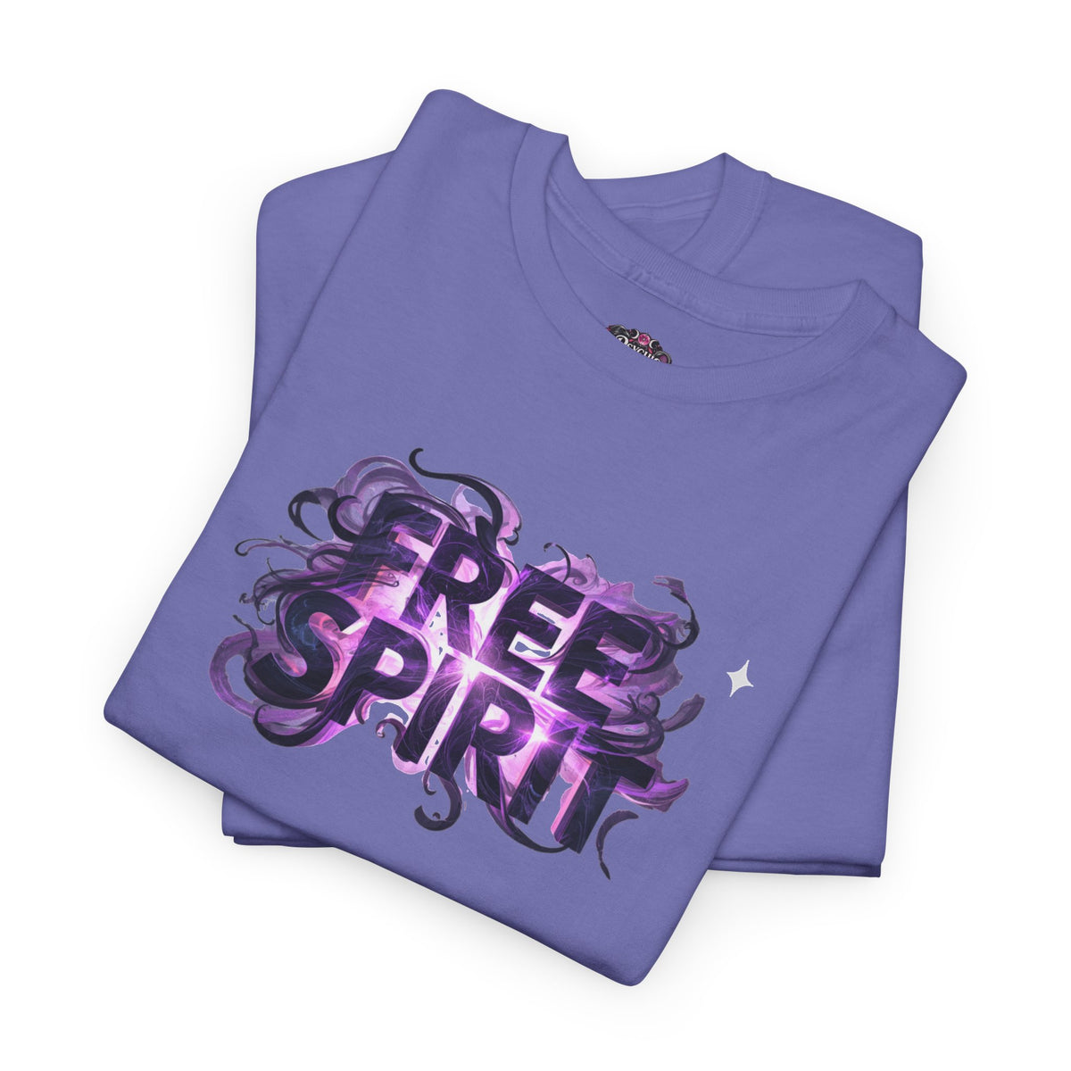 Free Spirit Tee — Purple Galaxy Wings Graphic T-Shirt