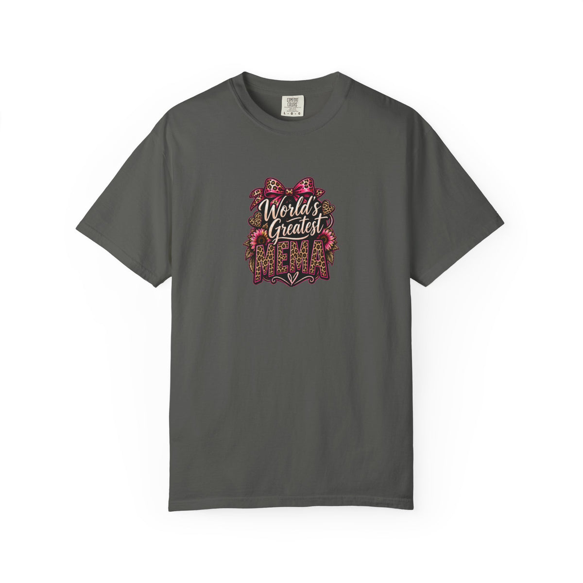 T-Shirt — "World's Greatest Mama" Floral Graphic Tee