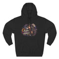 Feral Not Fragile Wolf & Woman Graphic Hoodie — Wildlife Fleece Pullover