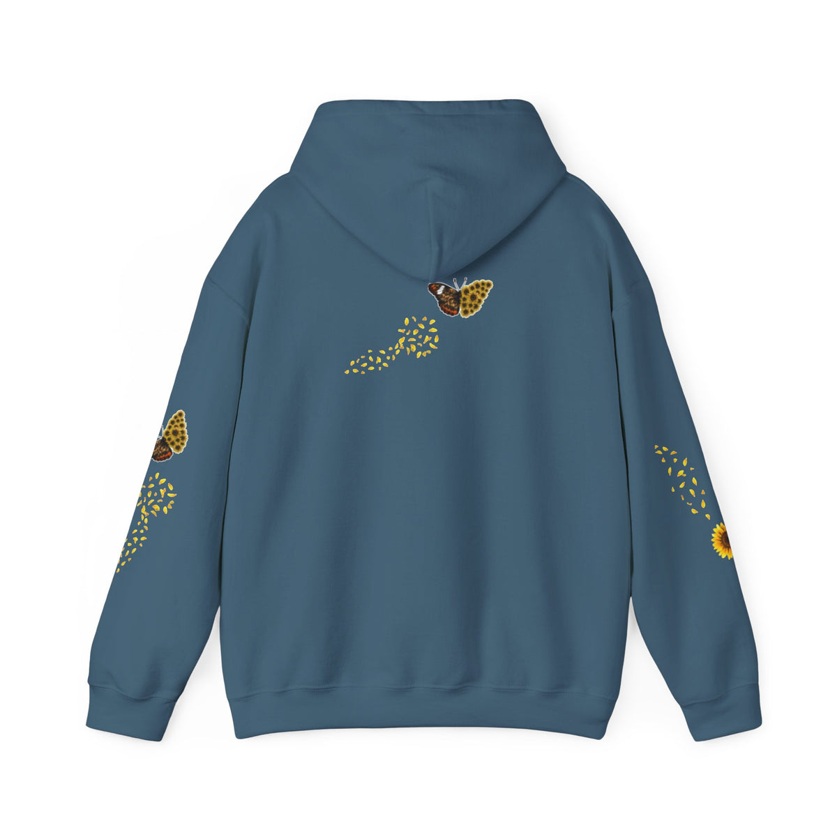 Sunflower Kitten Hoodie | Cute Cat, Sunflower Sleeve Design
