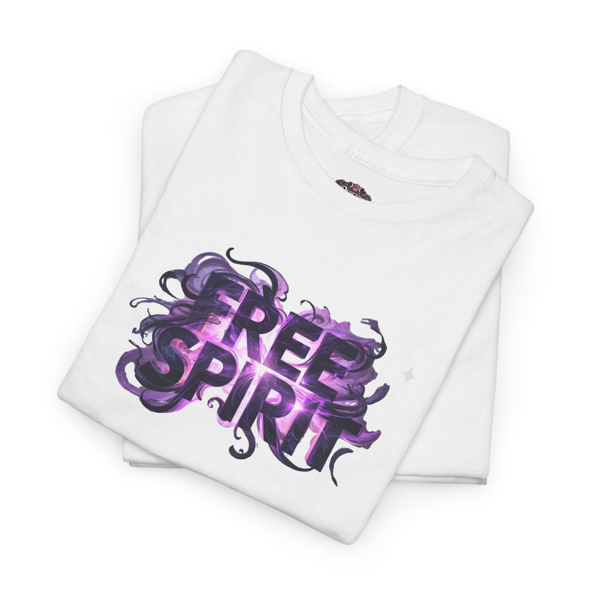 Free Spirit Tee — Purple Galaxy Wings Graphic T-Shirt