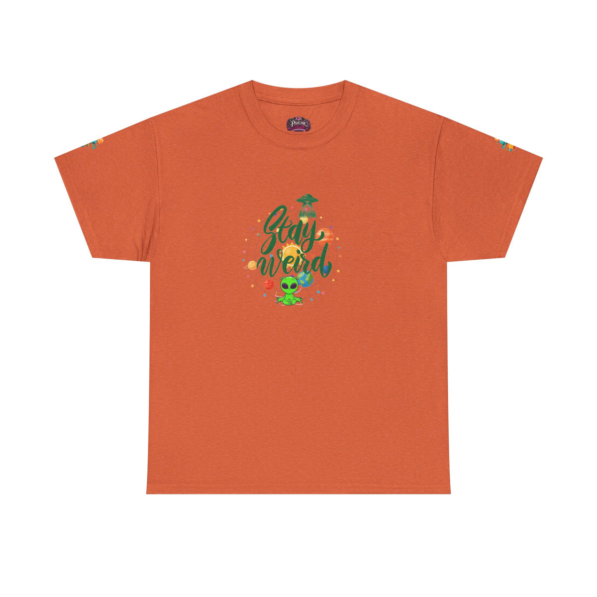T-Shirt - 'Stay Weird' Cute Alien Space Graphic Tee (Playful, Casual Gift)