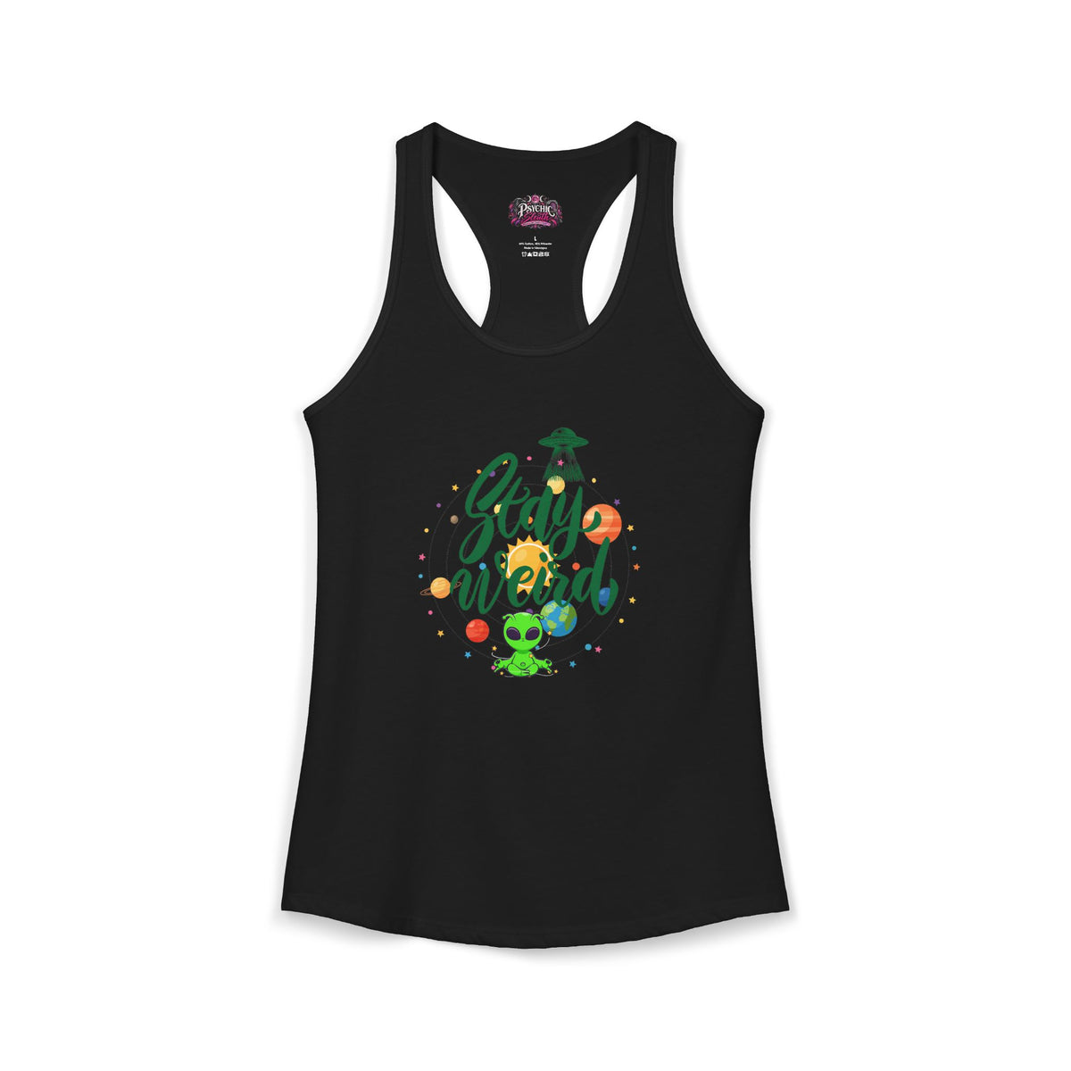 Stay Weird Alien Graphic Tank