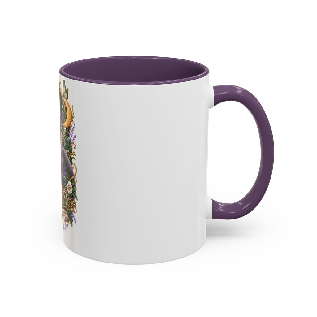Virgo Russian Blue Cat Accent Coffee Mug — Zodiac Astrology Horoscope Gift (11/15 oz)