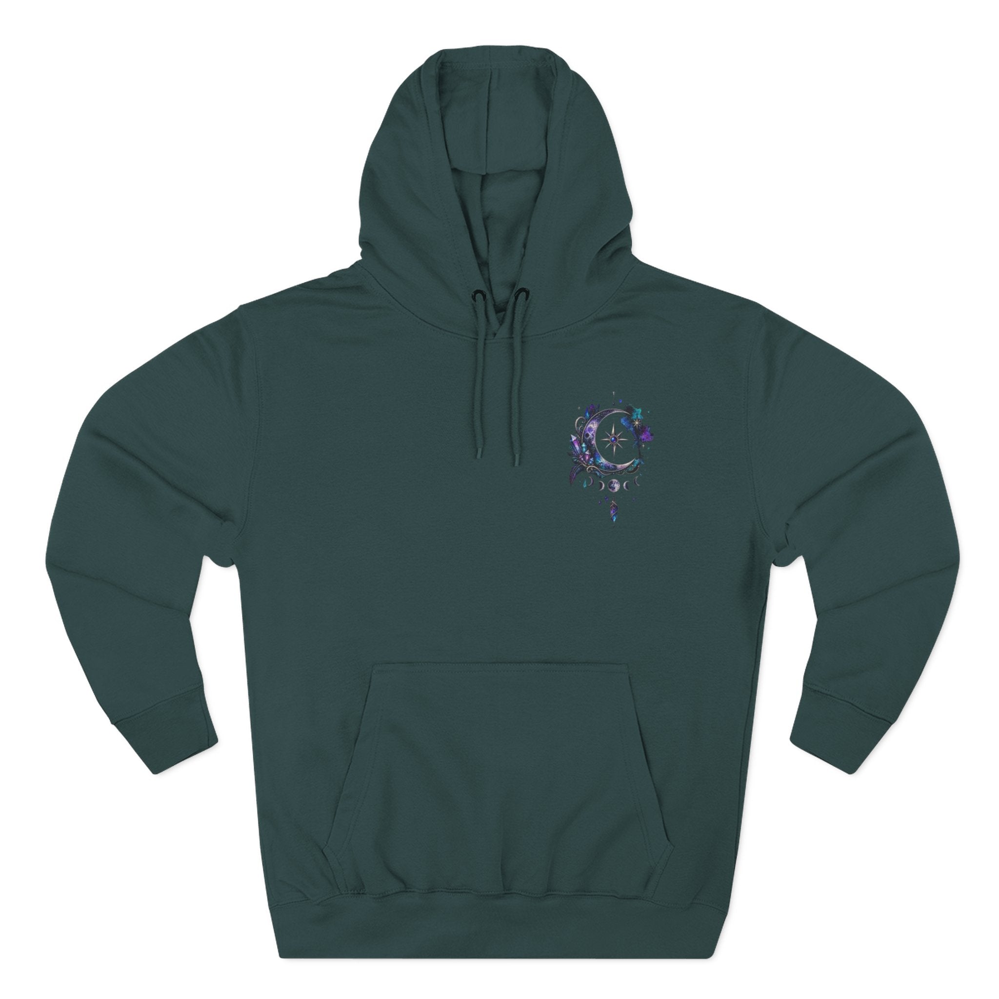 Mystic Moon Hoodie — "Trust the Signs" Celestial Fleece Pullover