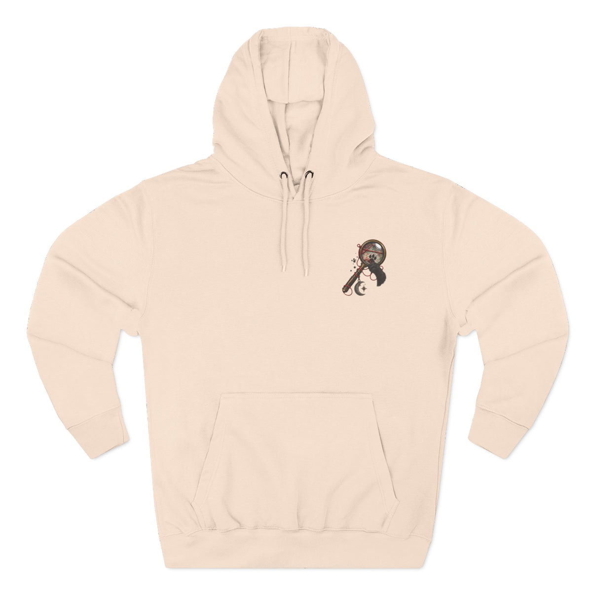 Detective Collage Hoodie — Vintage Mystery Photos & Magnifying Glass Graphic
