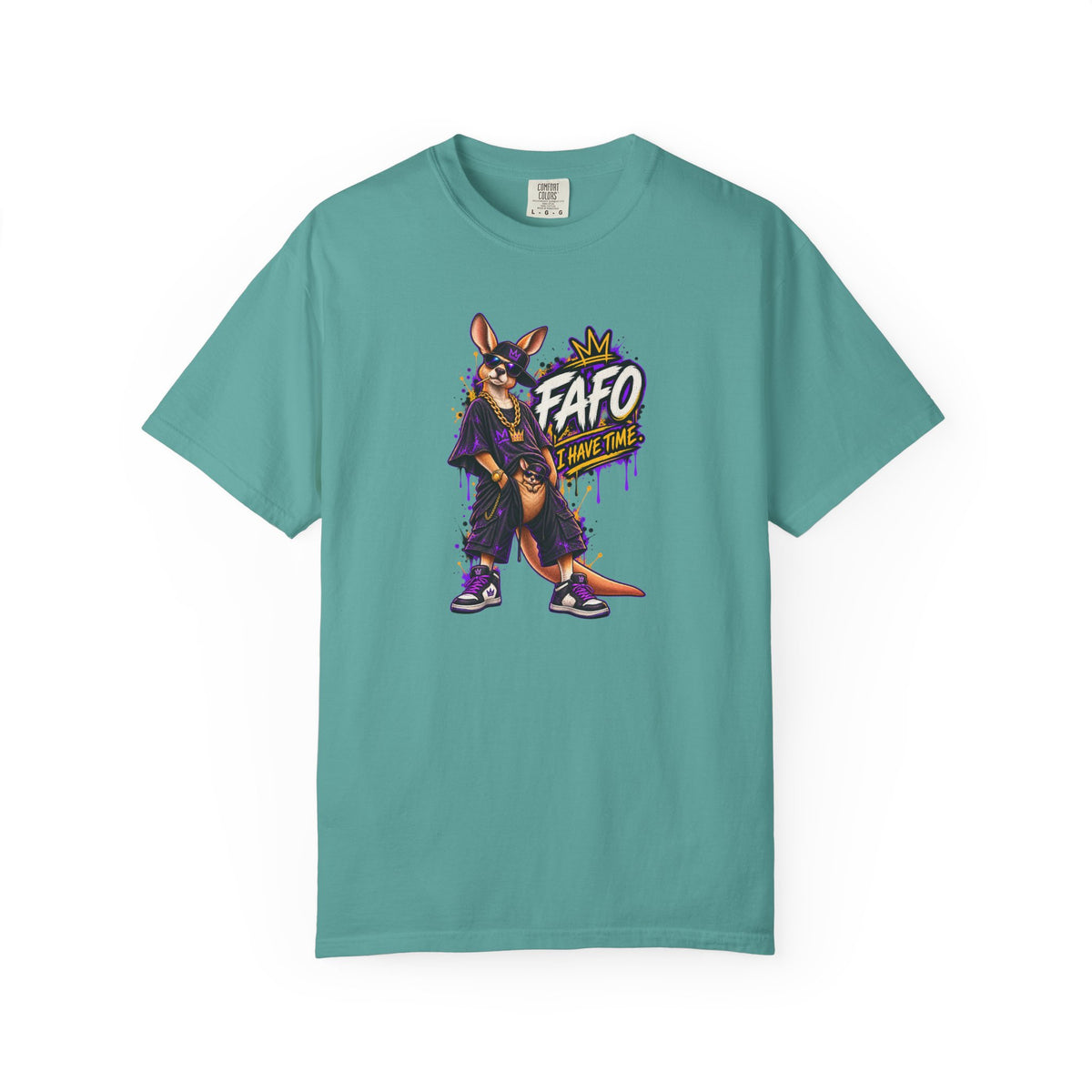 FAFO Kangaroo Graphic T-Shirt — Streetwear Retro Animal Design