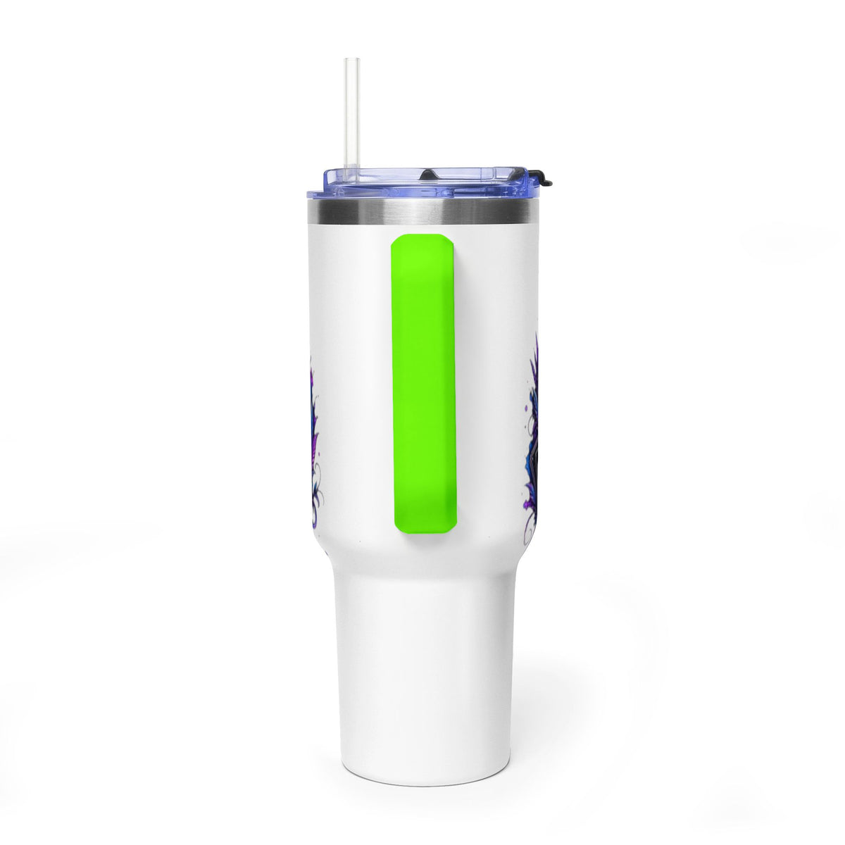40oz Vacuum Tumbler – 'Trust the Signs' Moonlit Forest Design