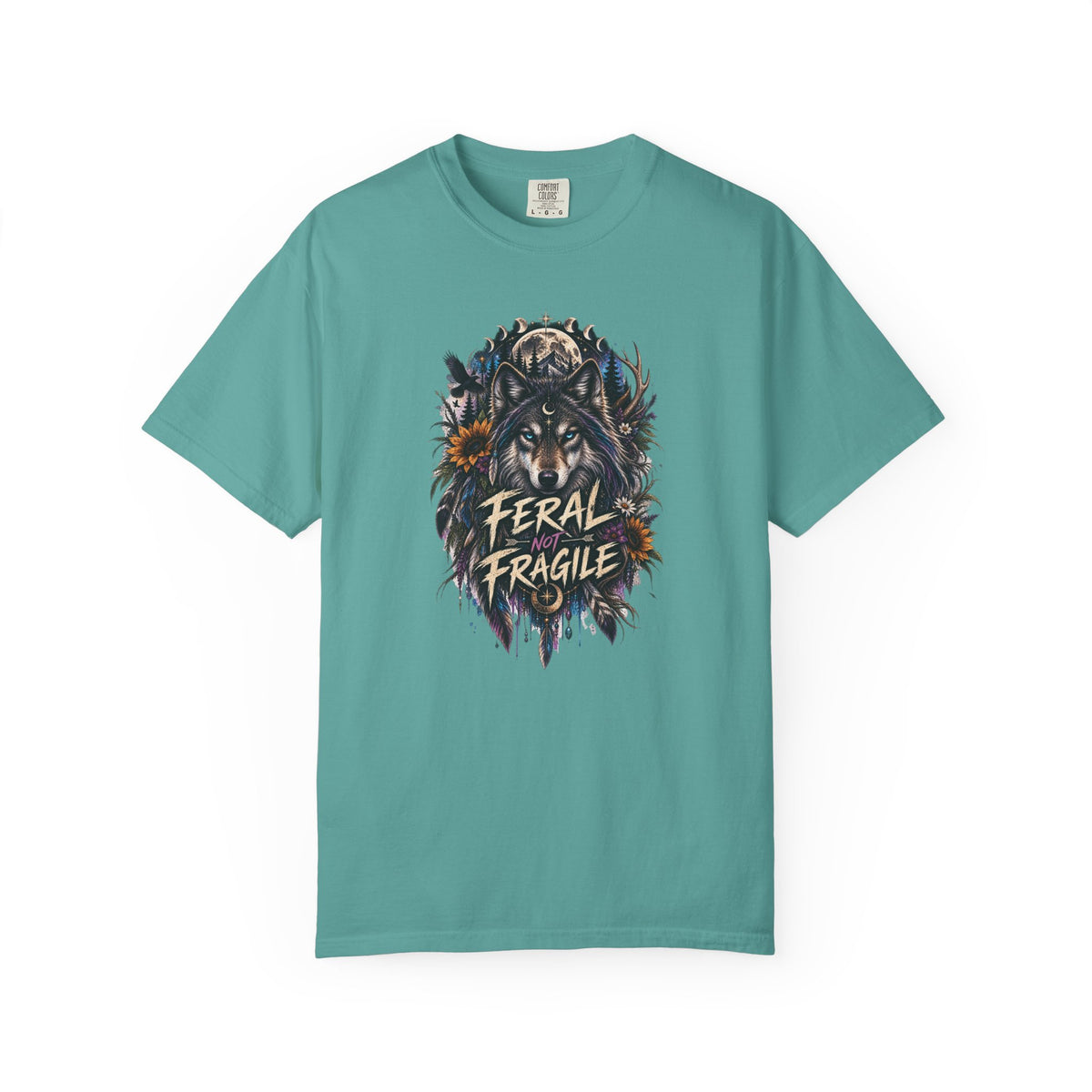 Feral Fragile Wolf T-Shirt — Vintage Wildlife Graphic Tee