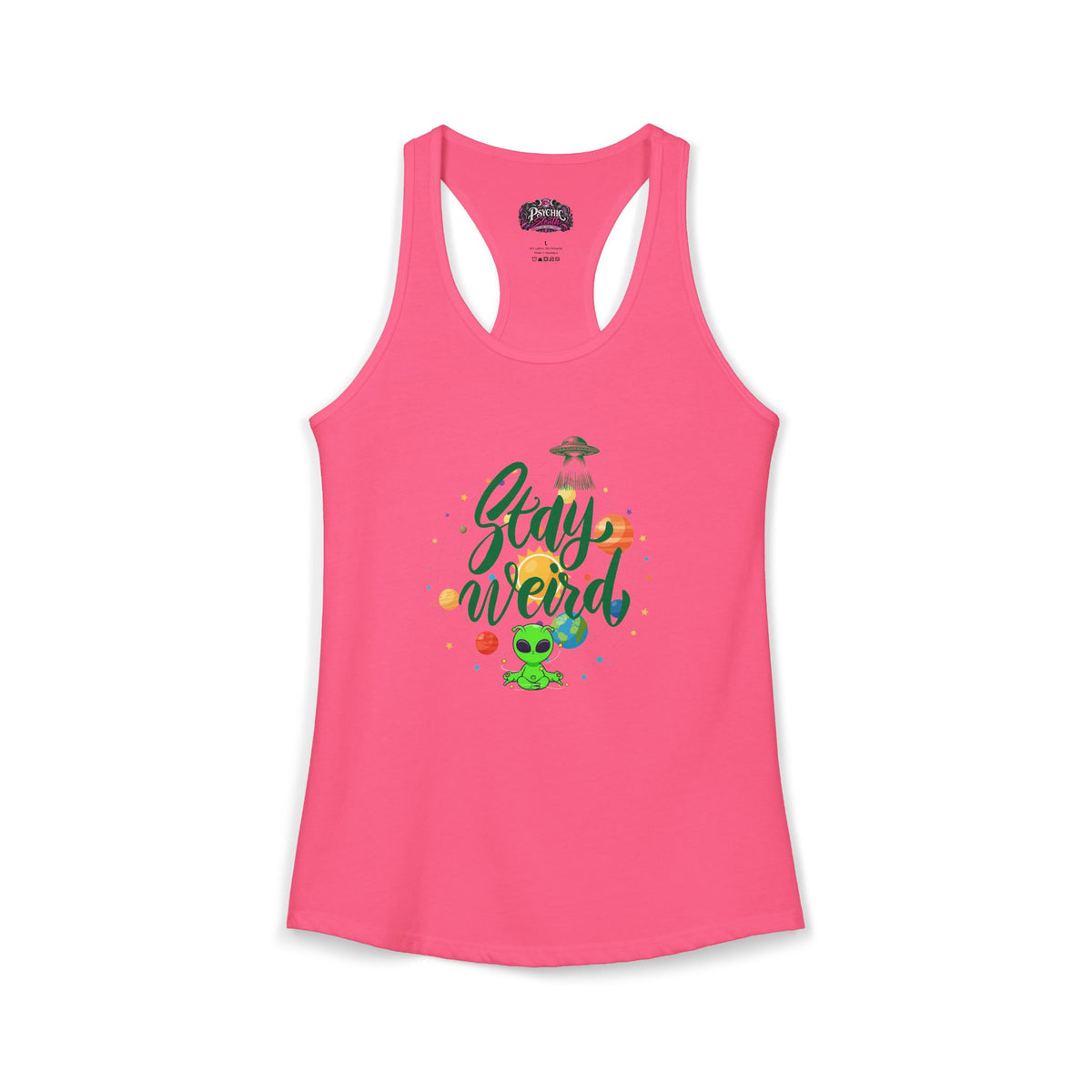 Stay Weird Alien Graphic Tank