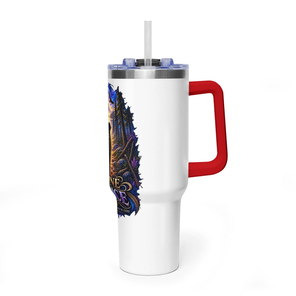 40oz Vacuum Tumbler – “Divine Justice” Support the mission
