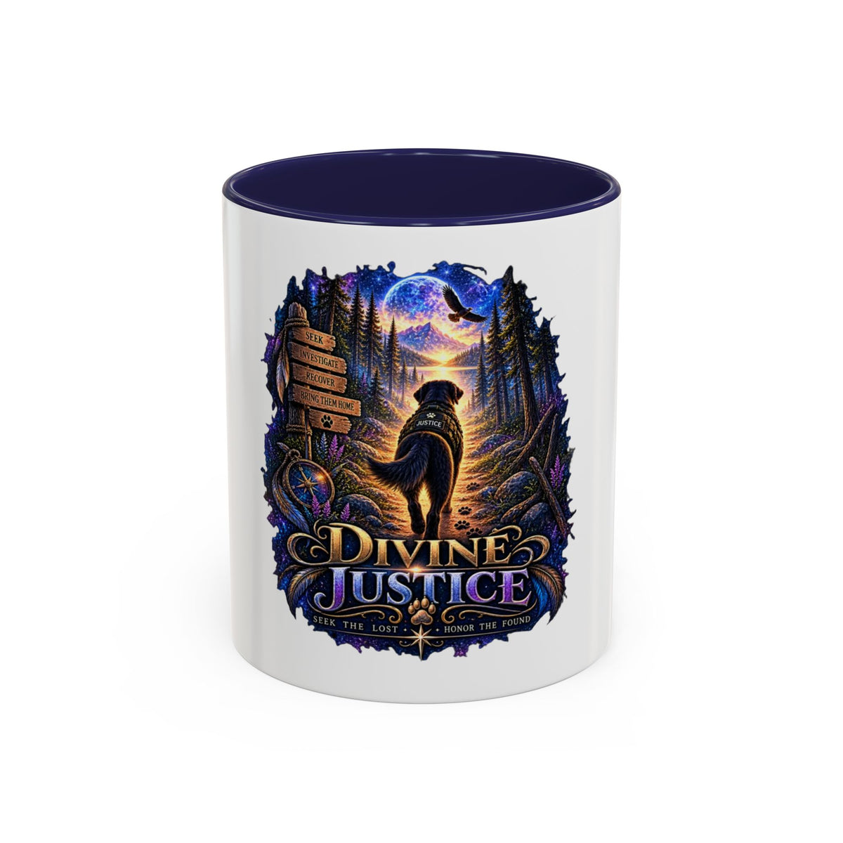 Divine Justice Coffee Mug — Search Dog Support 11/15oz Accent Mug