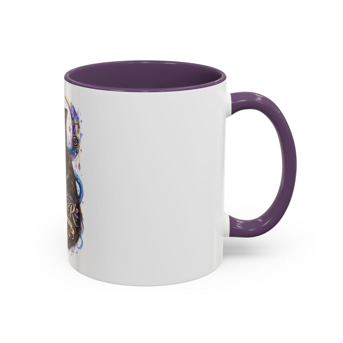 Cancer Zodiac Tortoiseshell Cat Accent Coffee Mug – Astrological Cat Lover Gift (11/15oz)