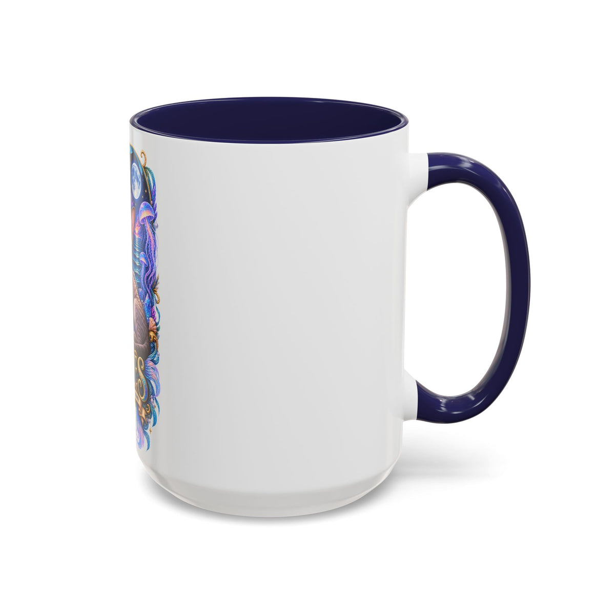 Pisces Devon Rex Cat Accent Coffee Mug — Zodiac Astrology Ceramic Mug (11/15oz)
