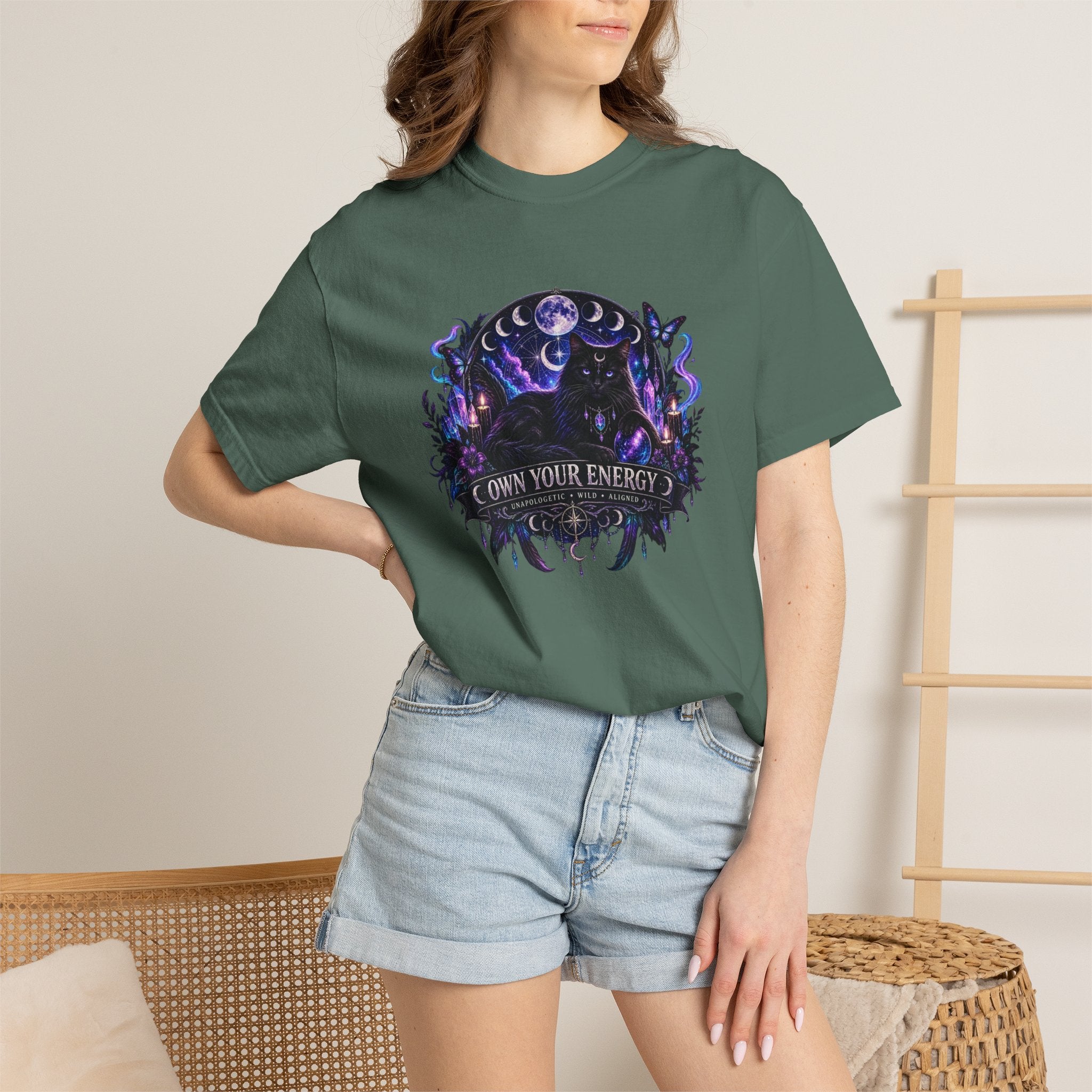 Own Your Energy T-Shirt — Mystic Moon Forest Graphic Tee