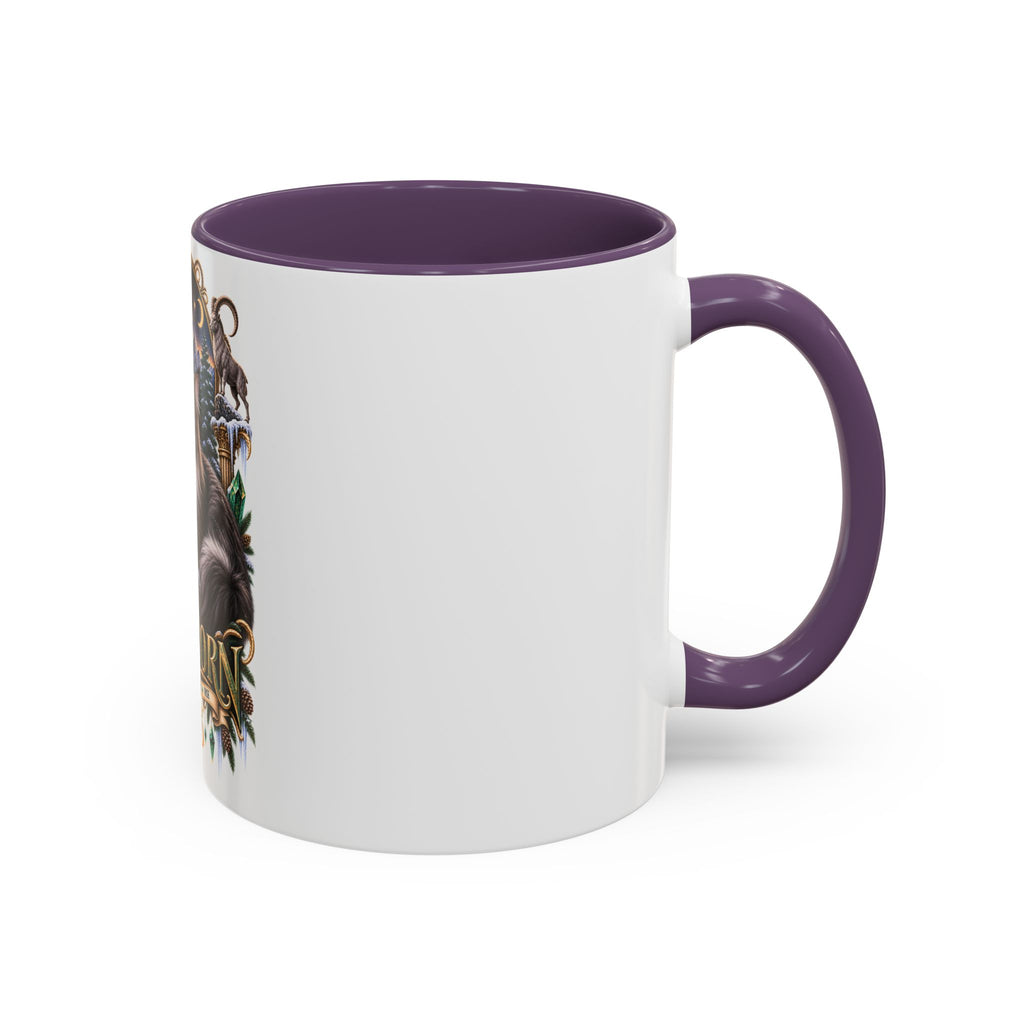 Capricorn Norwegian Forest Zodiac Cat Accent Coffee Mug – Astrology Cat Gift (11/15 oz)