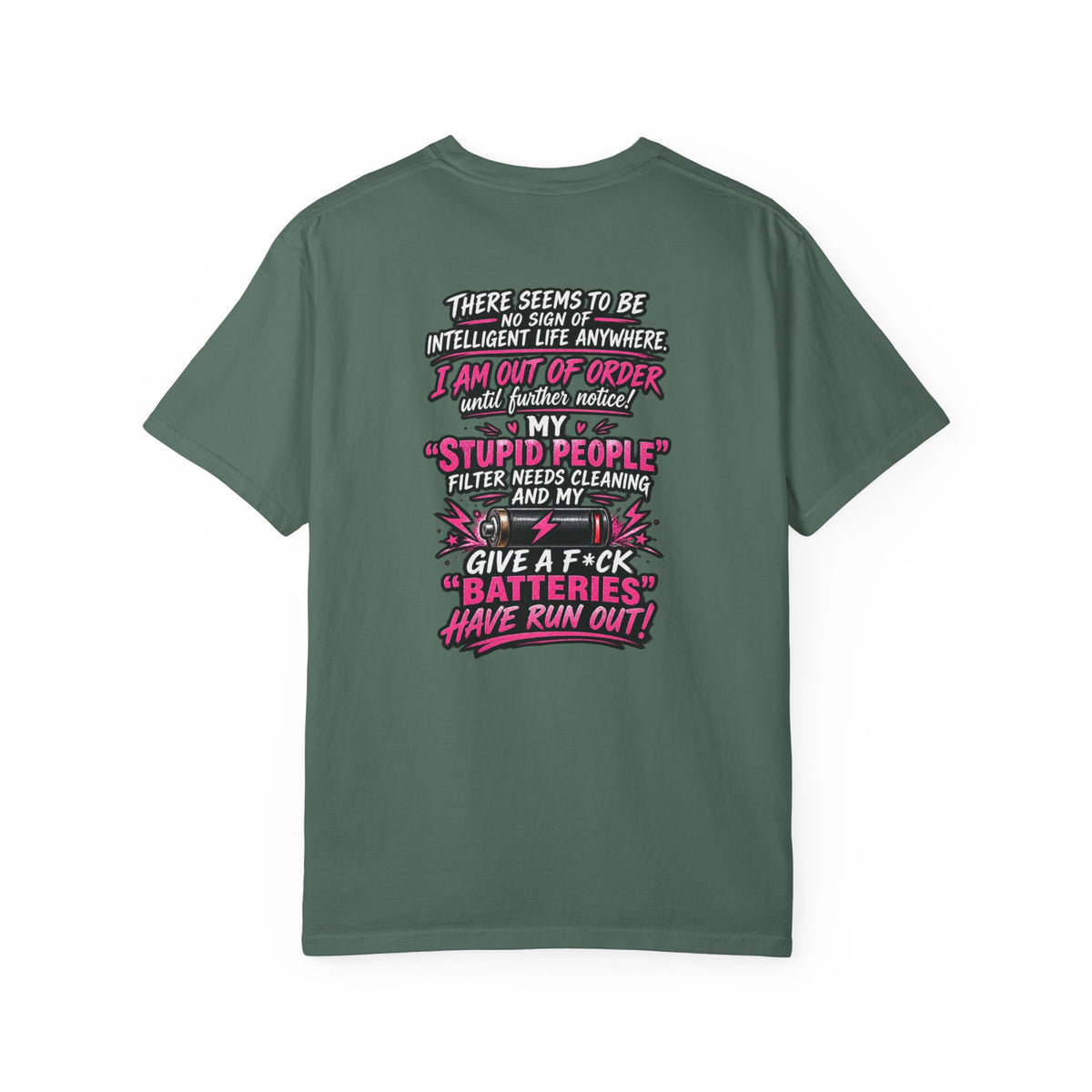 Graphic T-Shirt — 'I Am Out of Order' Humorous Rock Skull Tee