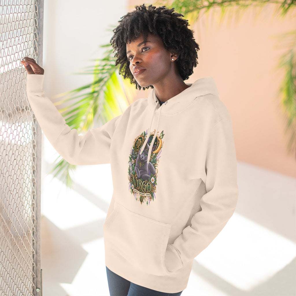 Virgo Russian Blue Cat Zodiac Hoodie — Astrological Virgo Horoscope Pullover