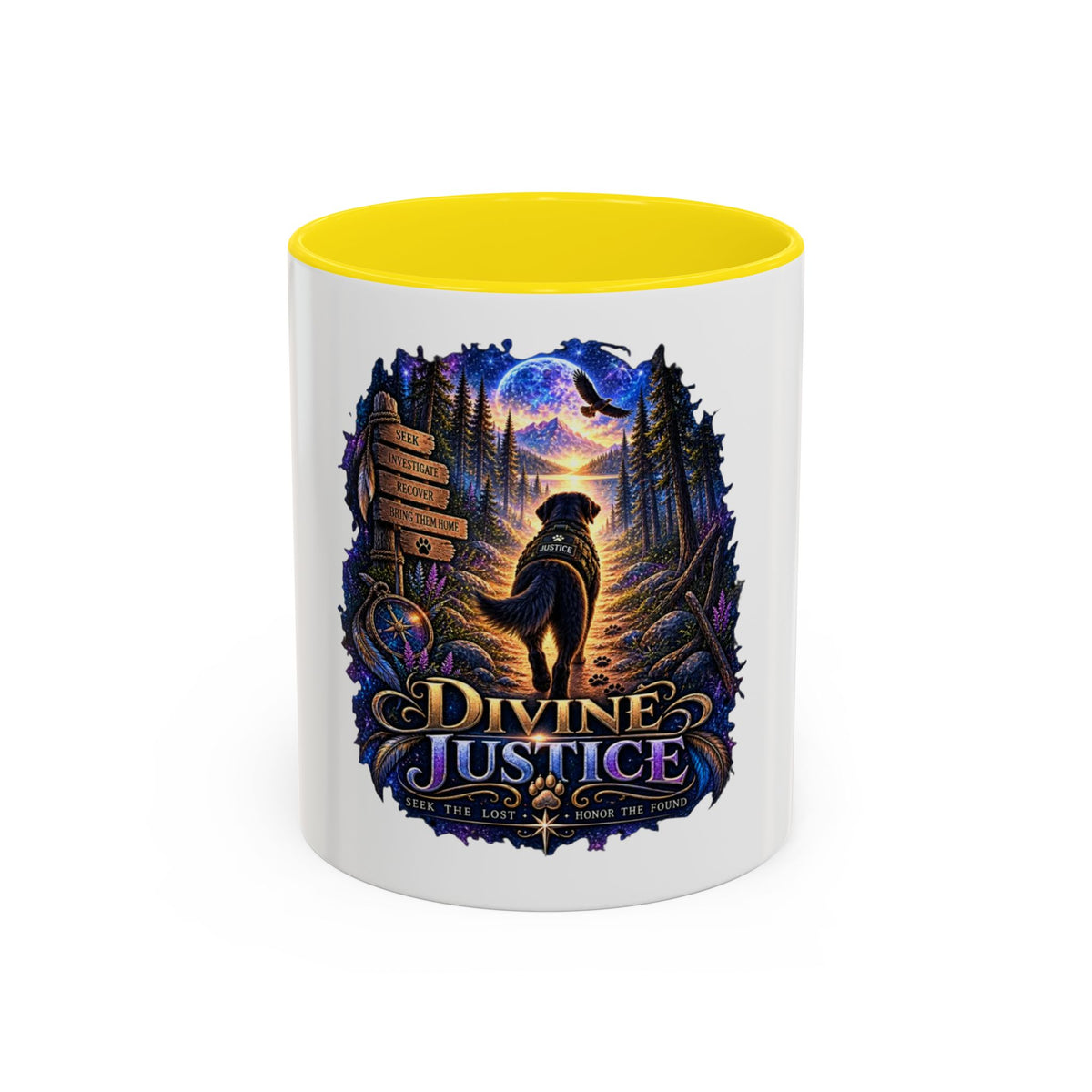 Divine Justice Coffee Mug — Search Dog Support 11/15oz Accent Mug