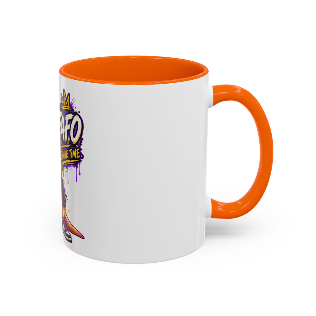 Kangaroo Streetwear Coffee Mug — "FAFO I Have Time" Accent Mug
