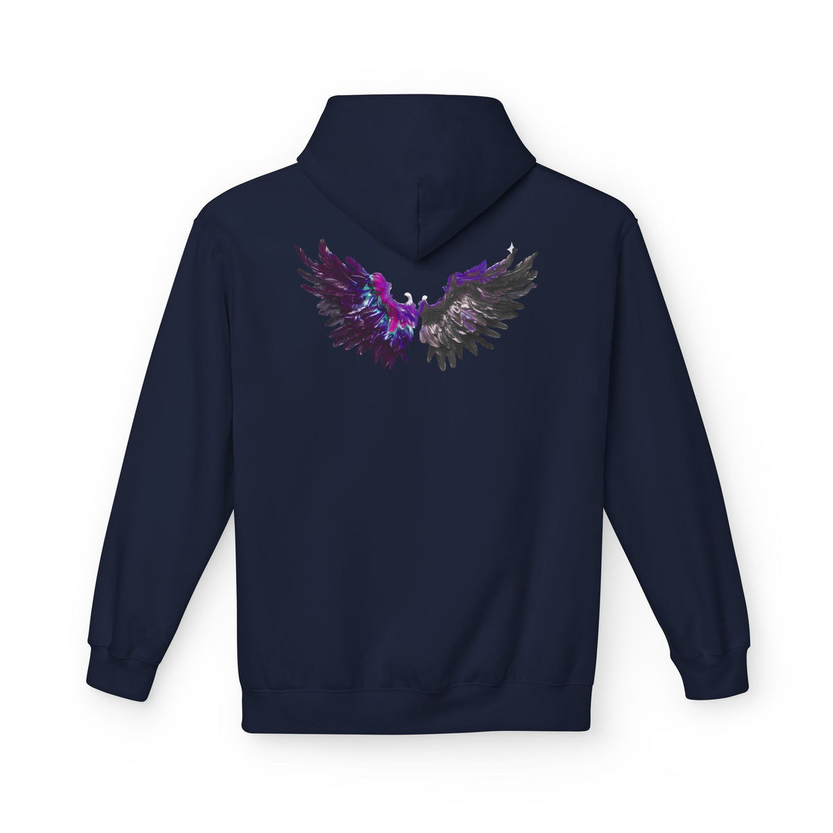 Free Spirit Hoodie — Purple Galaxy Wing Graphic Pullover