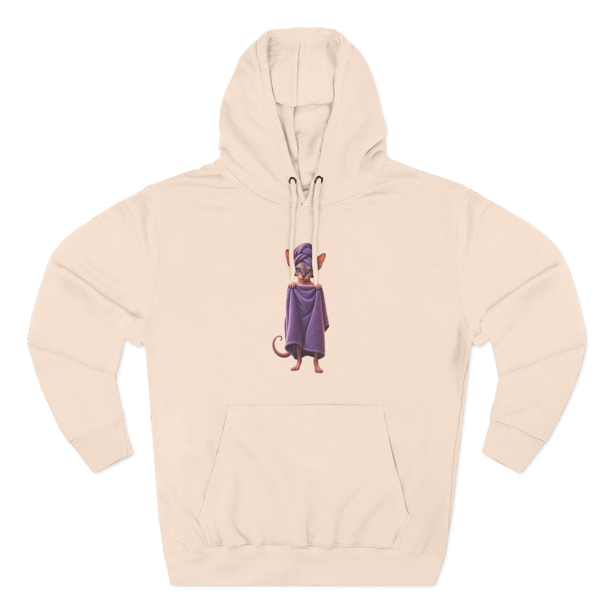 Funny Sphinx Cat fresh out of the shower hoodie