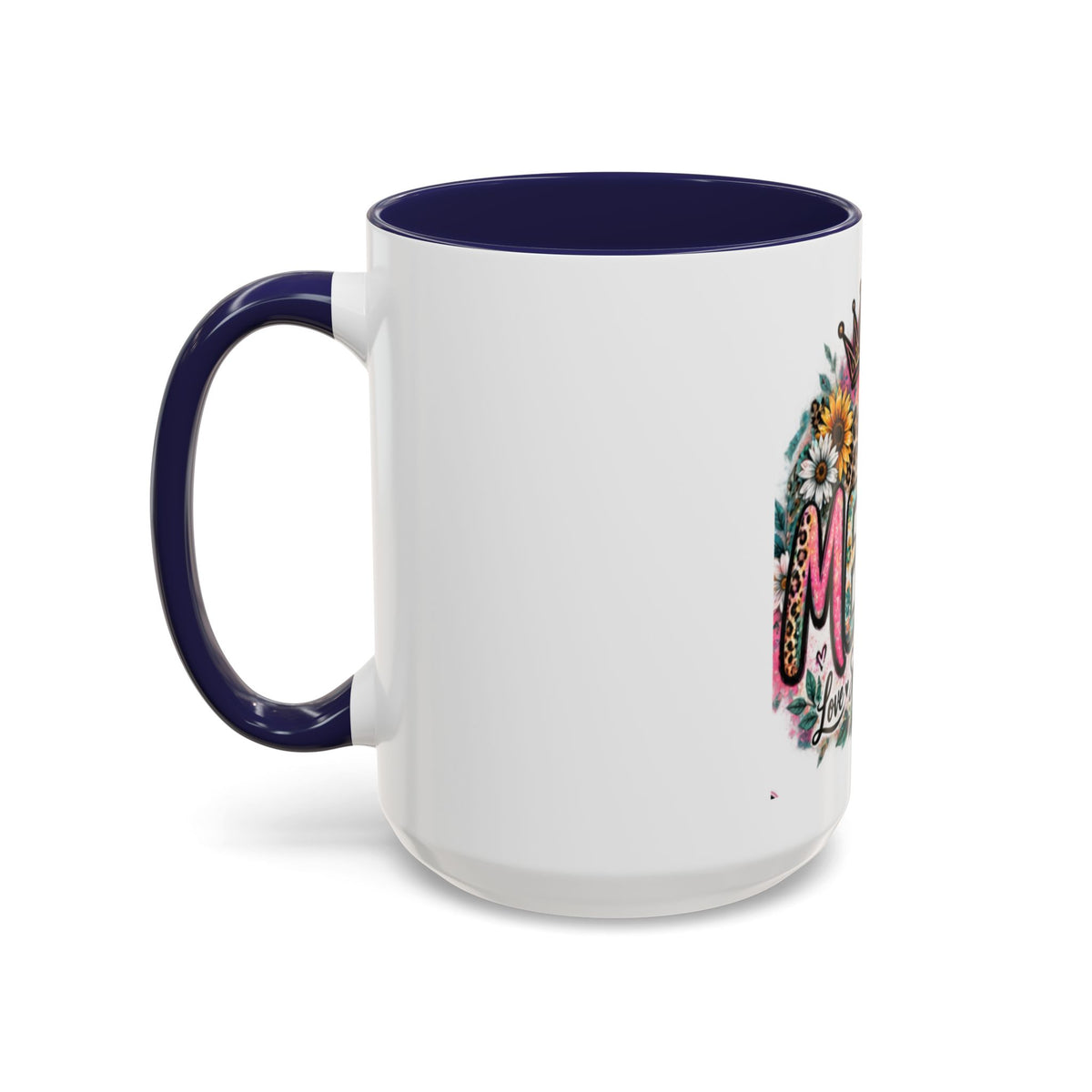 Mema Floral Accent Coffee Mug – 'Mema' Crown, Butterflies & Sunshine Design (11/15 oz)