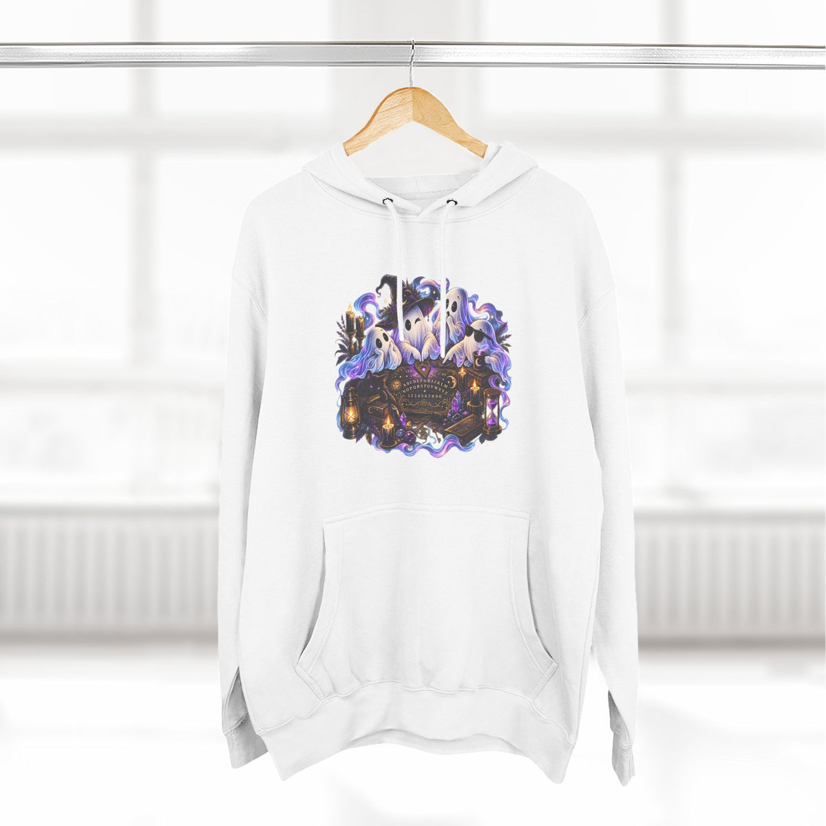Funny Ghosts with Spirit Board Hoodie — Halloween Ghosts & Haunted Night Pullover