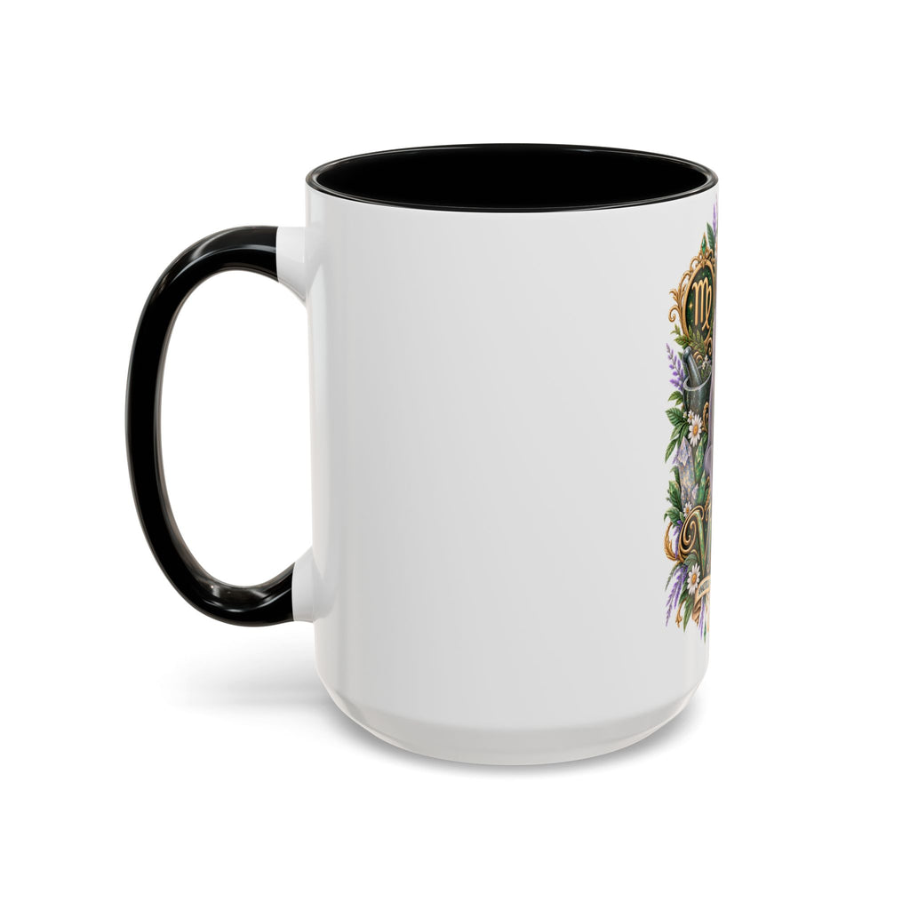Virgo Russian Blue Cat Accent Coffee Mug — Zodiac Astrology Horoscope Gift (11/15 oz)