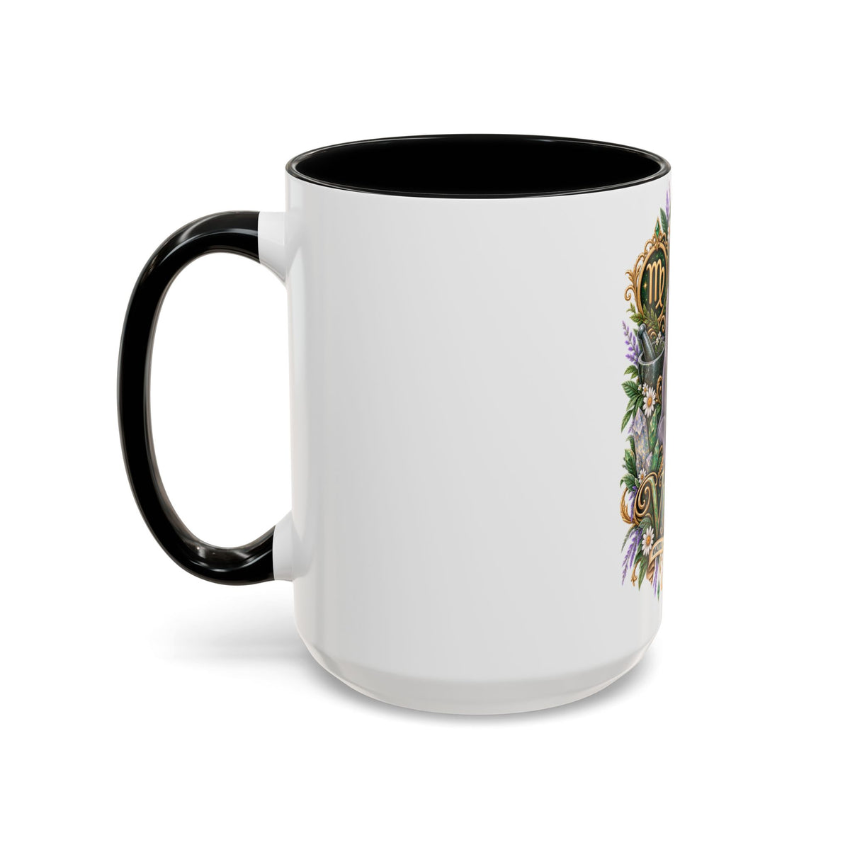 Virgo Russian Blue Cat Accent Coffee Mug — Zodiac Astrology Horoscope Gift (11/15 oz)