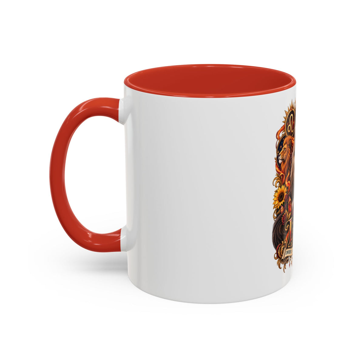 Leo Zodiac Cat Coffee Mug – Maine Coon Astrological Birthday Gift (11/15oz)