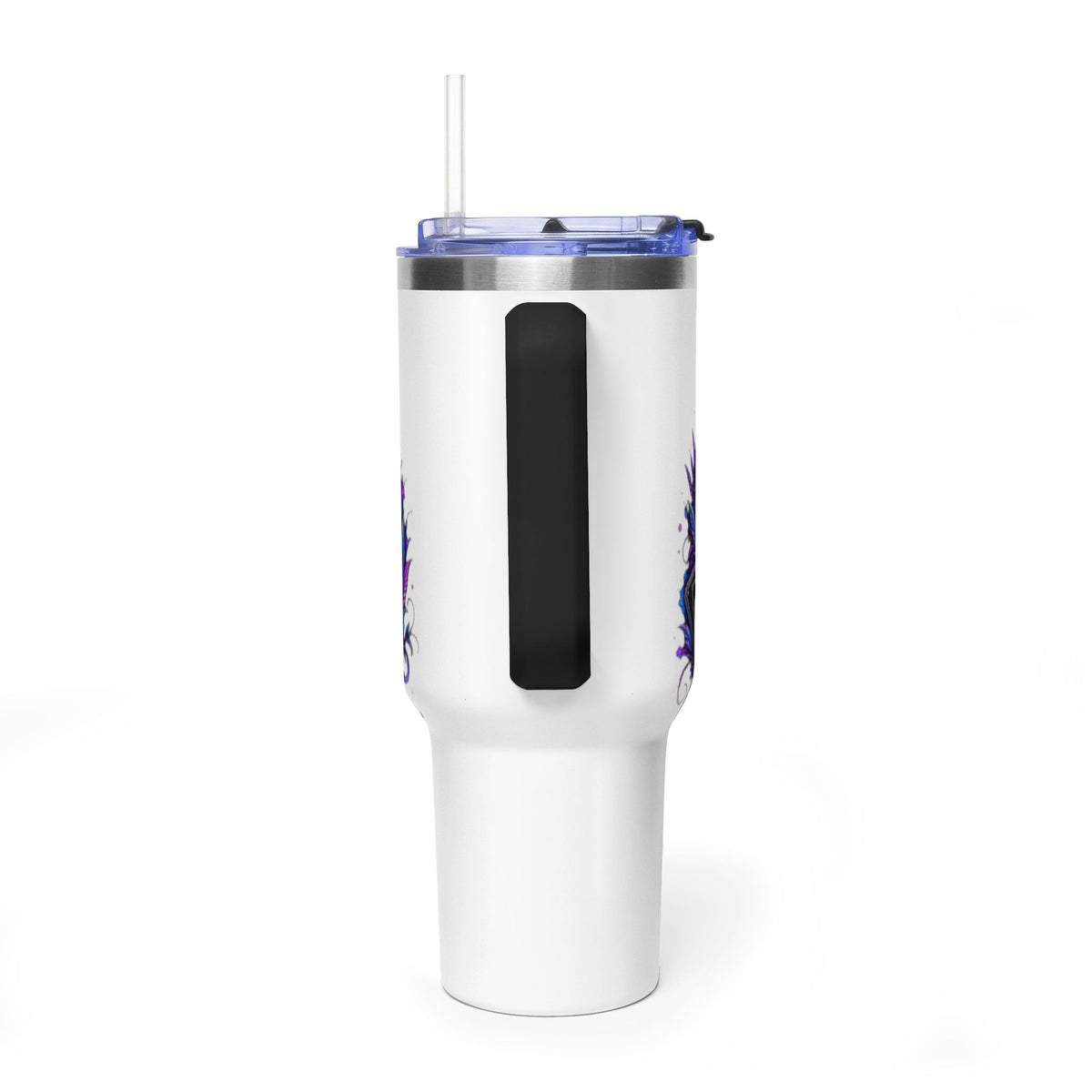 40oz Vacuum Tumbler – 'Trust the Signs' Moonlit Forest Design