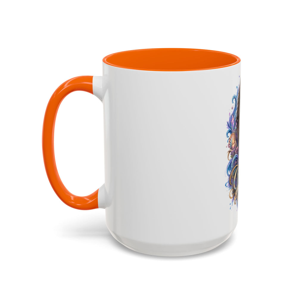 Cancer Zodiac Tortoiseshell Cat Accent Coffee Mug – Astrological Cat Lover Gift (11/15oz)
