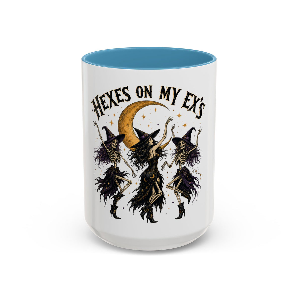 Hexes on My Ex's Witch Coffee Mug — Funny Halloween Accent Mug (11/15oz)