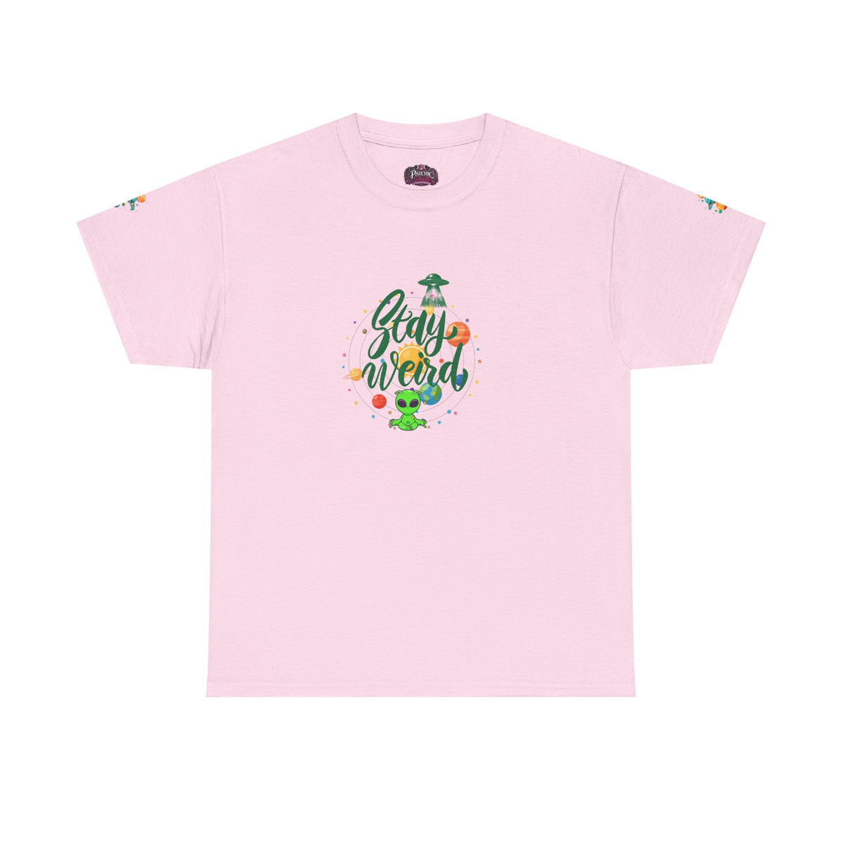 T-Shirt - 'Stay Weird' Cute Alien Space Graphic Tee (Playful, Casual Gift)