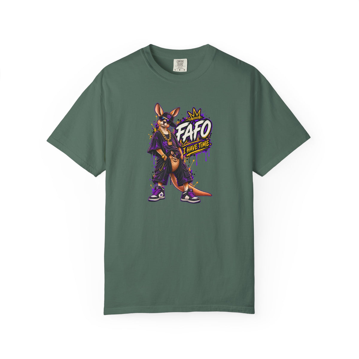FAFO Kangaroo Graphic T-Shirt — Streetwear Retro Animal Design