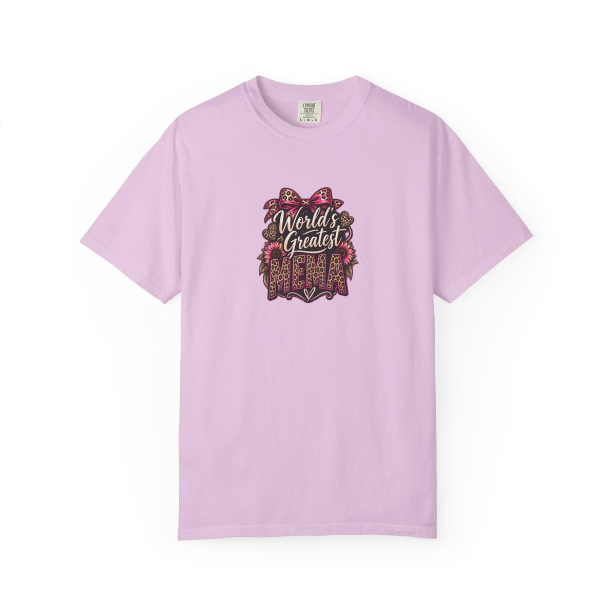 T-Shirt — "World's Greatest Mama" Floral Graphic Tee