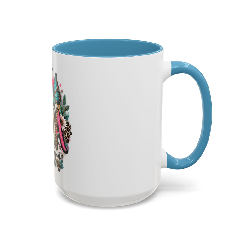 Mema Floral Accent Coffee Mug – 'Mema' Crown, Butterflies & Sunshine Design (11/15 oz)