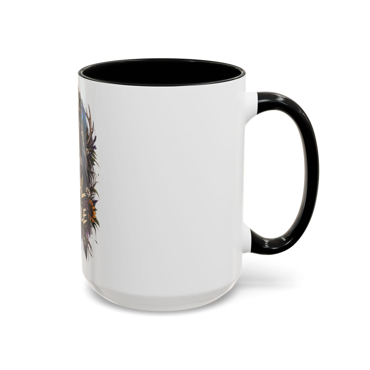 Feral Not Fragile Wolf Accent Coffee Mug (11oz & 15oz)