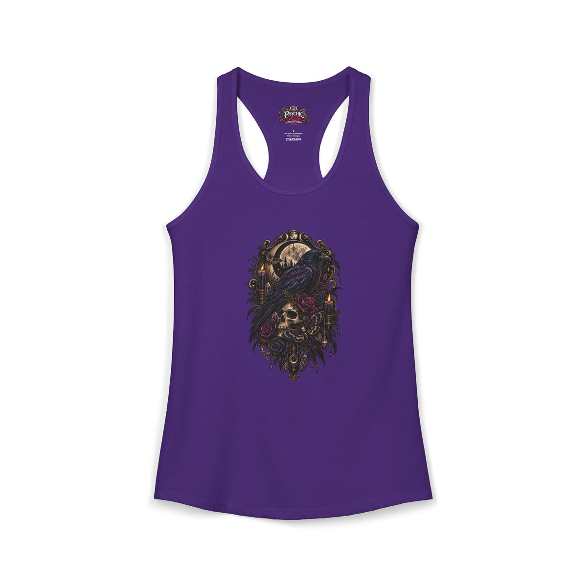 Raven Skeleton Goth Tank