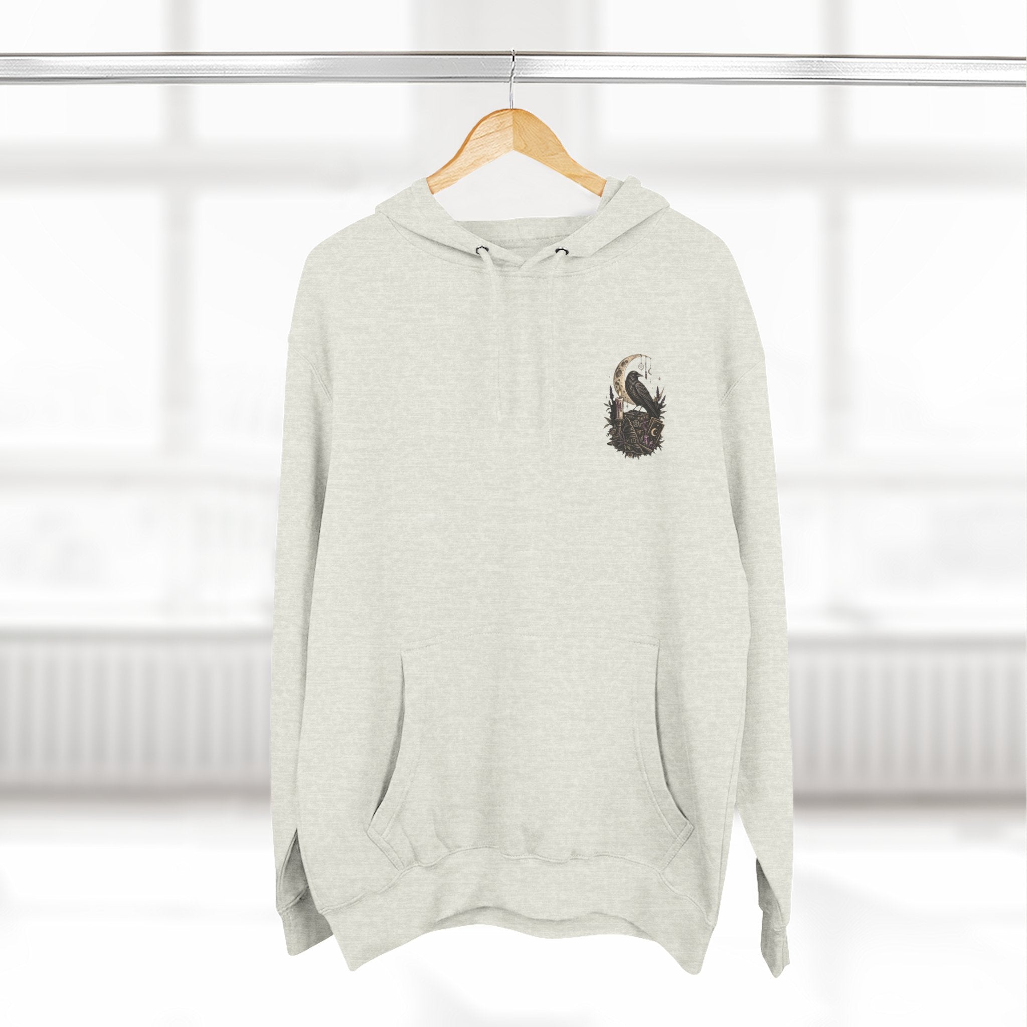 Witchy Trio Graphic Hoodie – 'Girls Will Be Girls' Vintage Moonback Sweatshirt