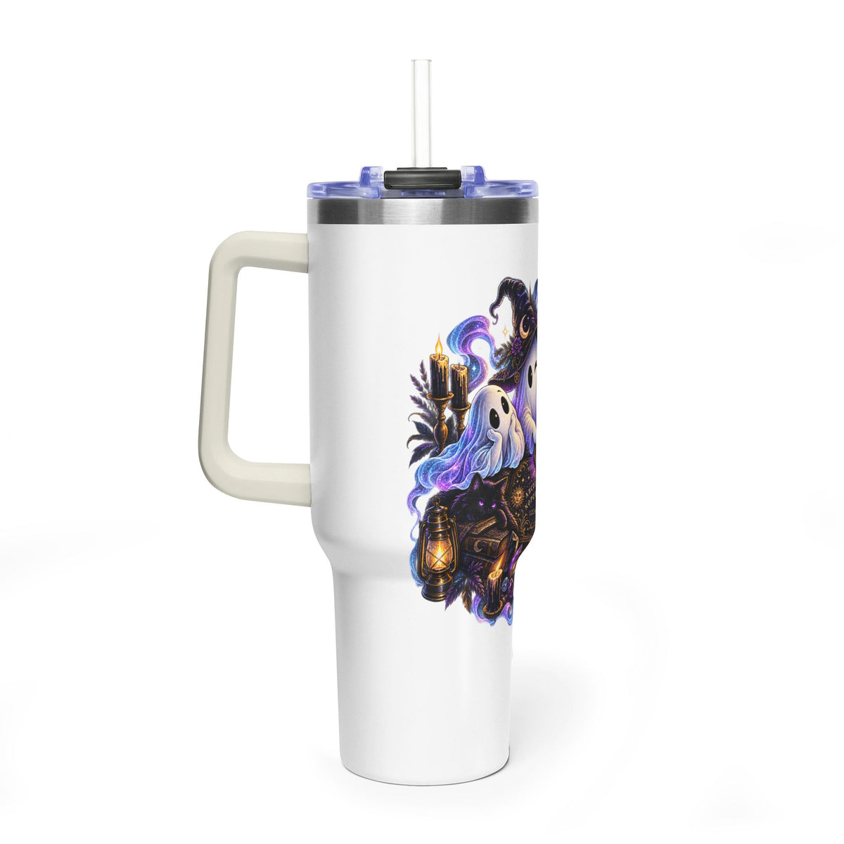Ghost Crew 40oz Thermal Tumbler — Cute Halloween Ghosts Design