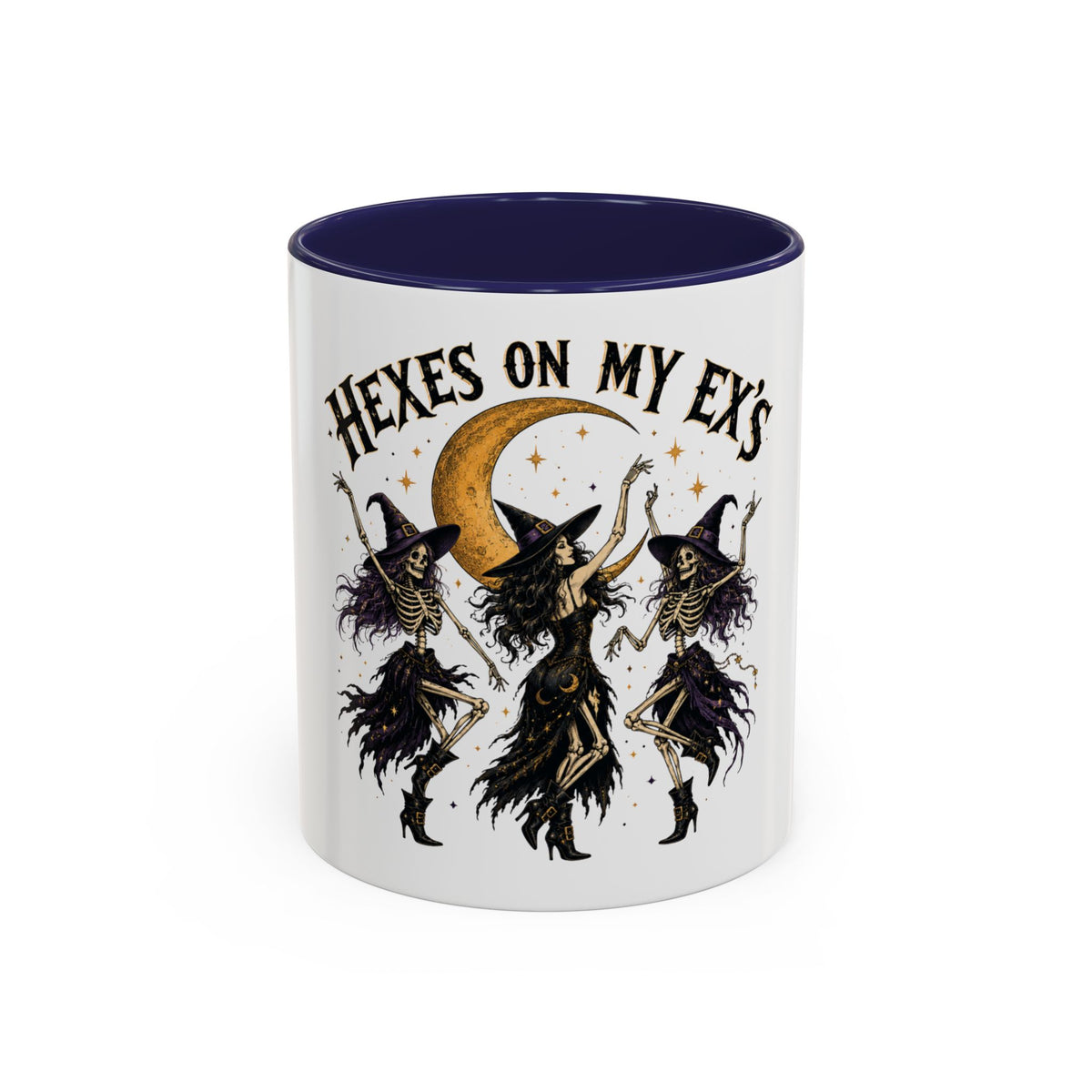 Hexes on My Ex's Witch Coffee Mug — Funny Halloween Accent Mug (11/15oz)