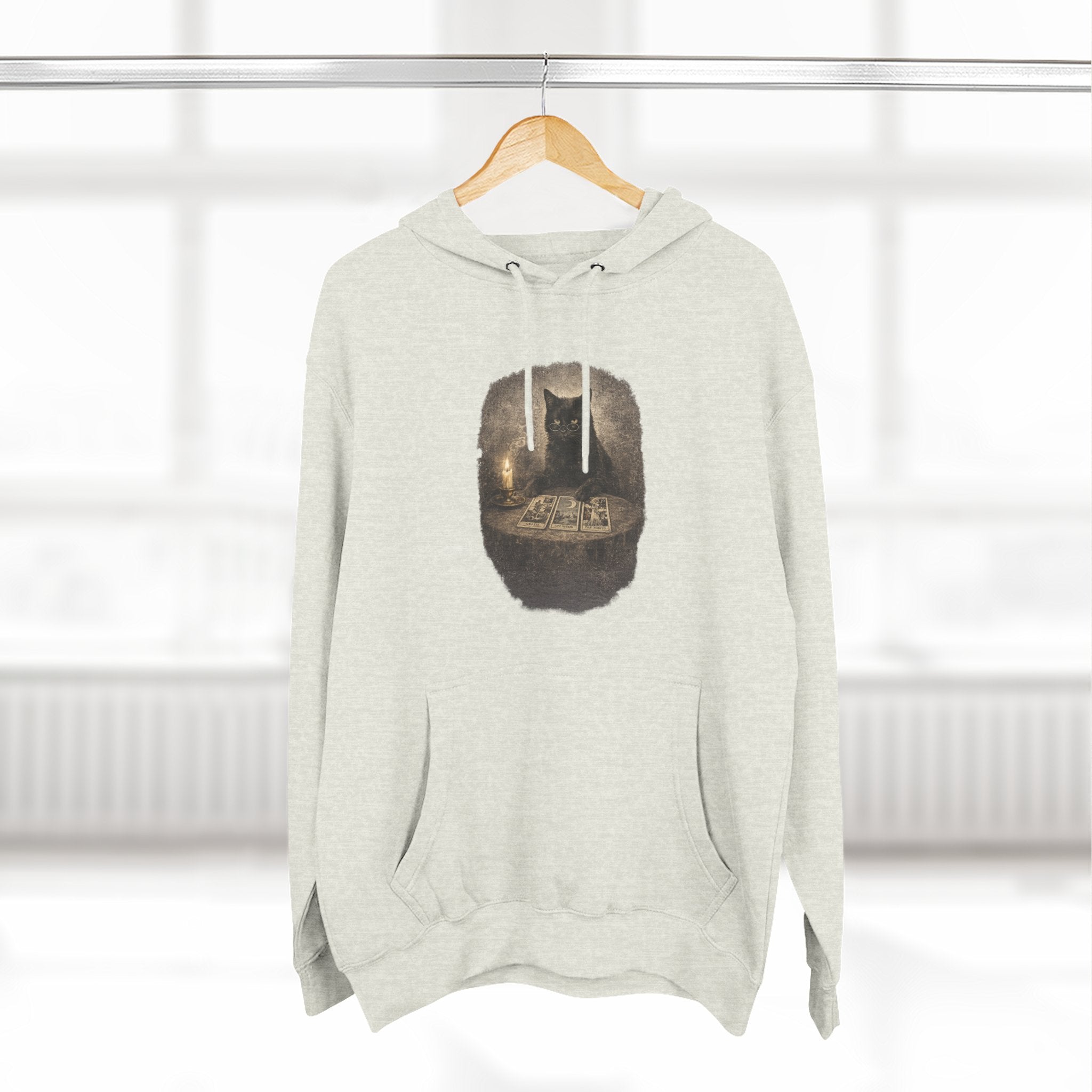Tarot Black Cat Pull Over Hoodie