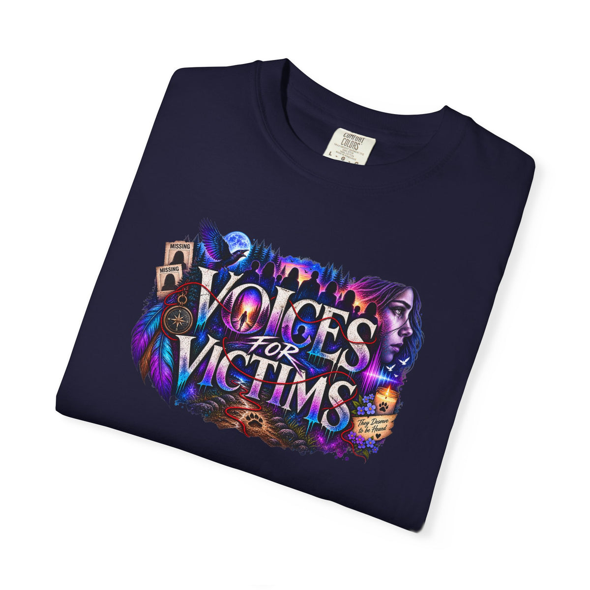 Voices for Victims Graphic T-Shirt — Support & Awareness Tee