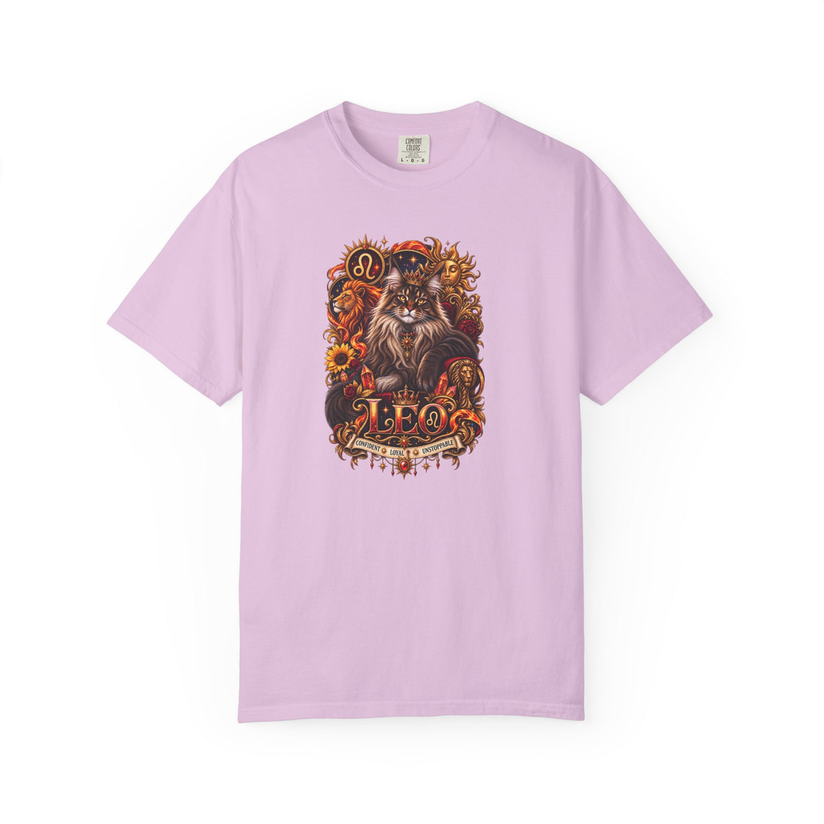 Leo Zodiac Cats T-Shirt — Maine coon Astrology Tee