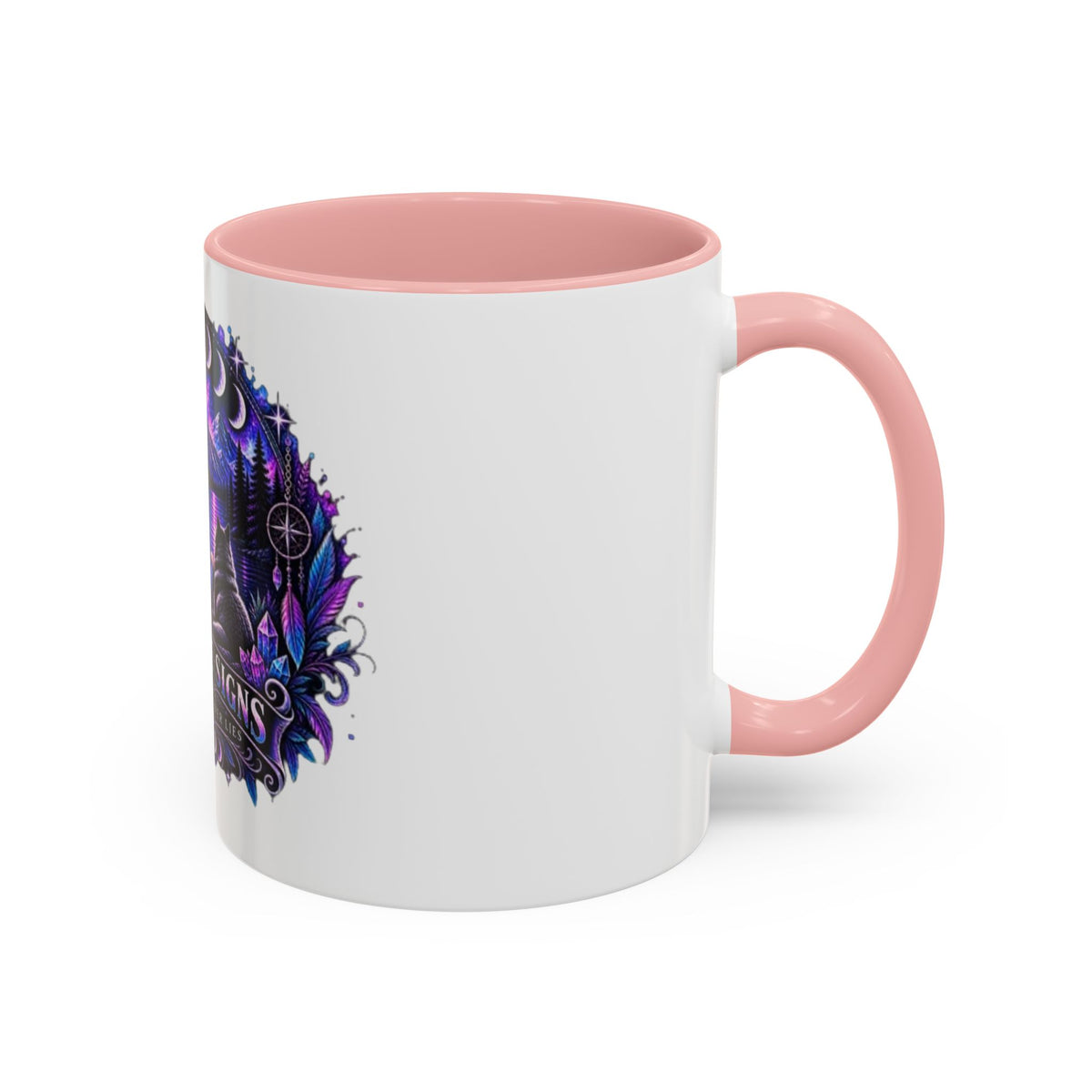 Mystic Moon Coffee Mug — "Trust the Signs" Night Sky Design