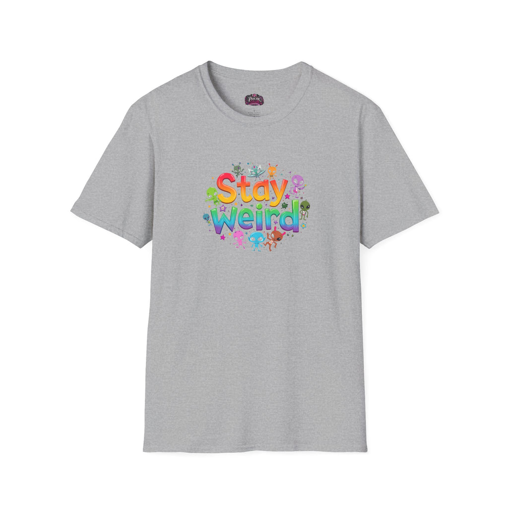 Stay Weird T-Shirt — Colorful Cute Alien Graphic Tee