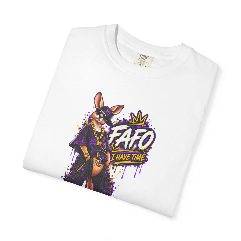FAFO Kangaroo Graphic T-Shirt — Streetwear Retro Animal Design