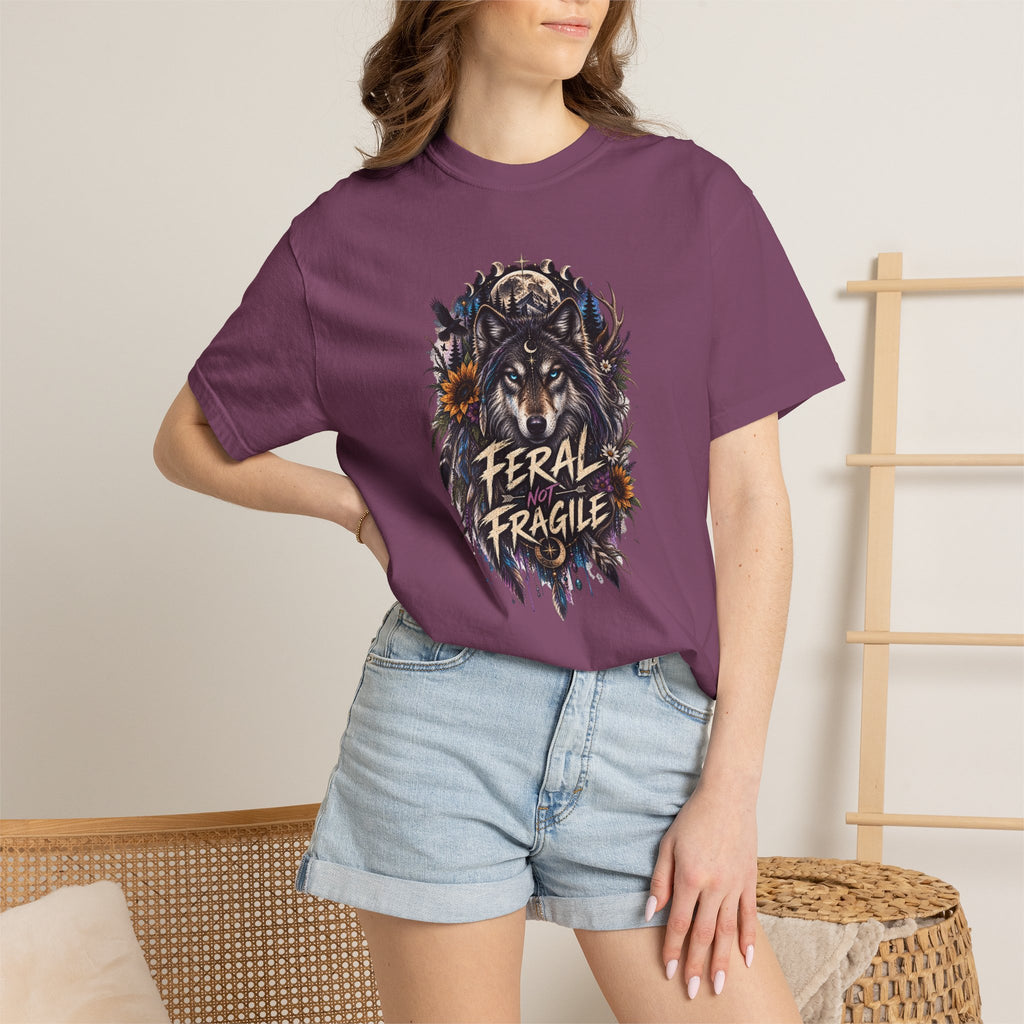 Feral Fragile Wolf T-Shirt — Vintage Wildlife Graphic Tee